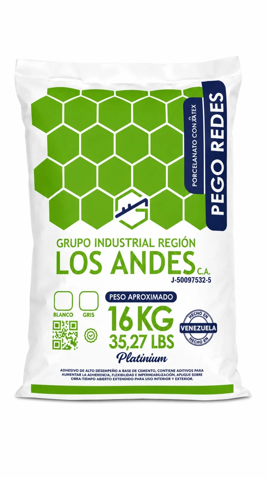 Pego para porcelanato 16kg